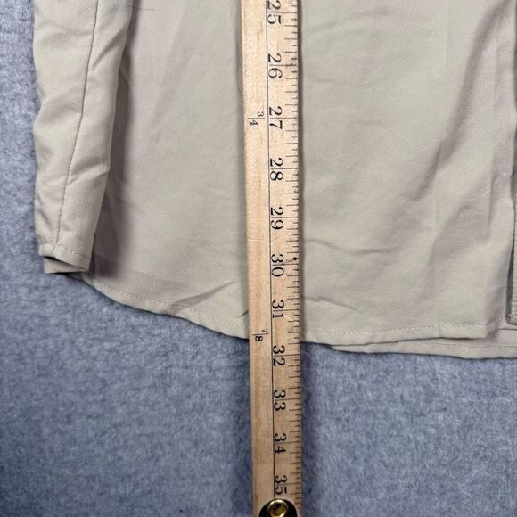 Columbia Mens XL Button Front PFG Blood N Guts Fishing Shirt Tan Omni Shield - Picture 6 of 8